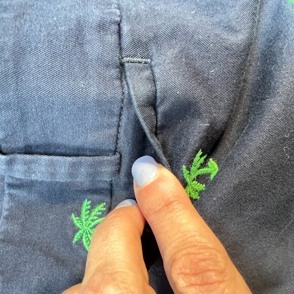 🌴 Talbots Signature Palm Print Pants – Coastal Charm in Size 16 💐 - Picture 8 of 12